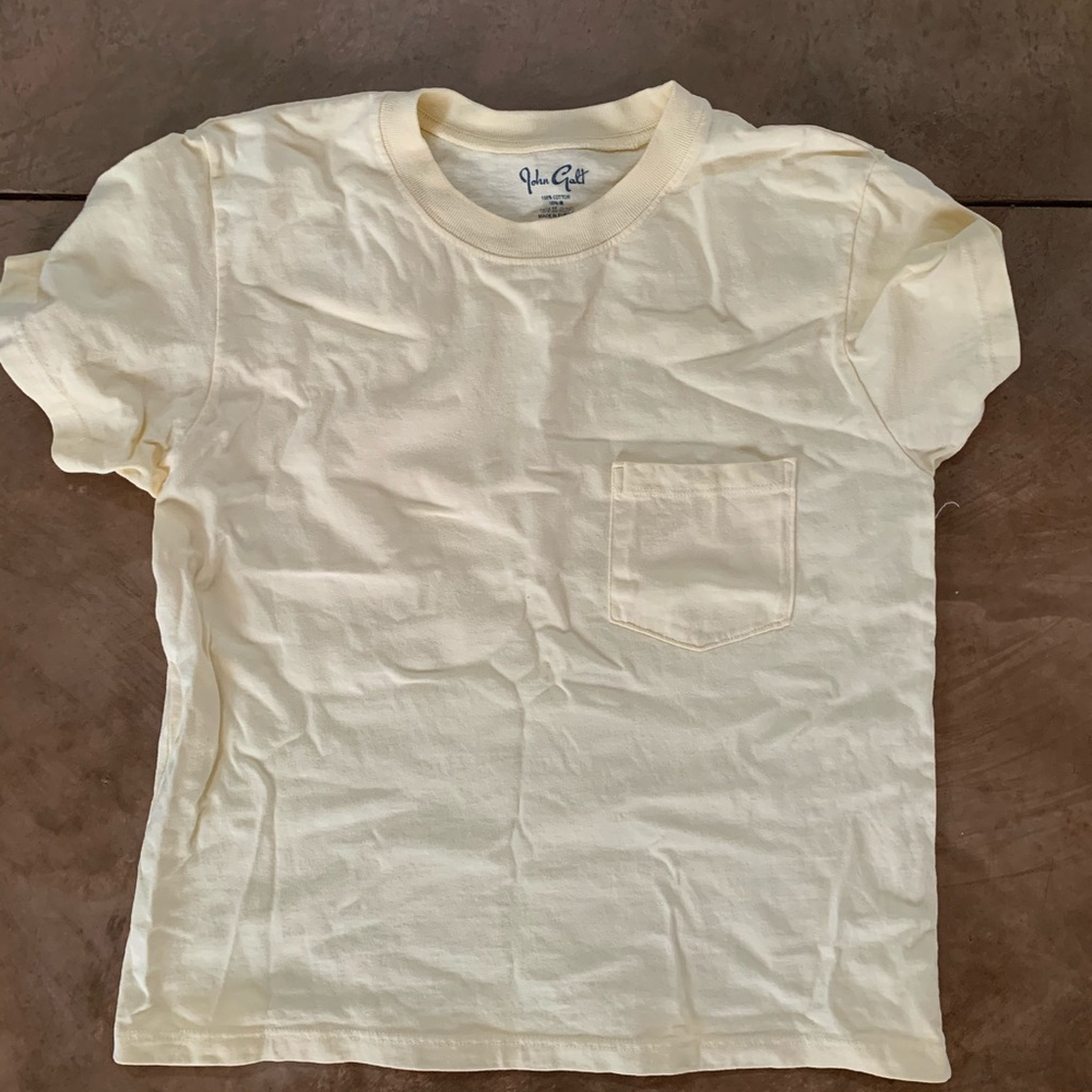 yellow t shirt with pocket